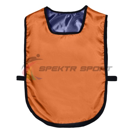 Купить Манишка футбольная двусторонняя универсальная Spektr Sport оранжево-синяя в Макушине 